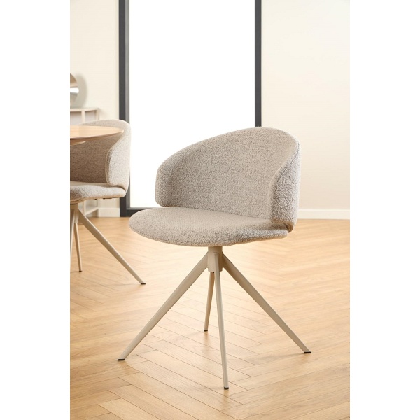 Krzesło Ella beżowe Monza 60 beżowa podstawa - ACTONA